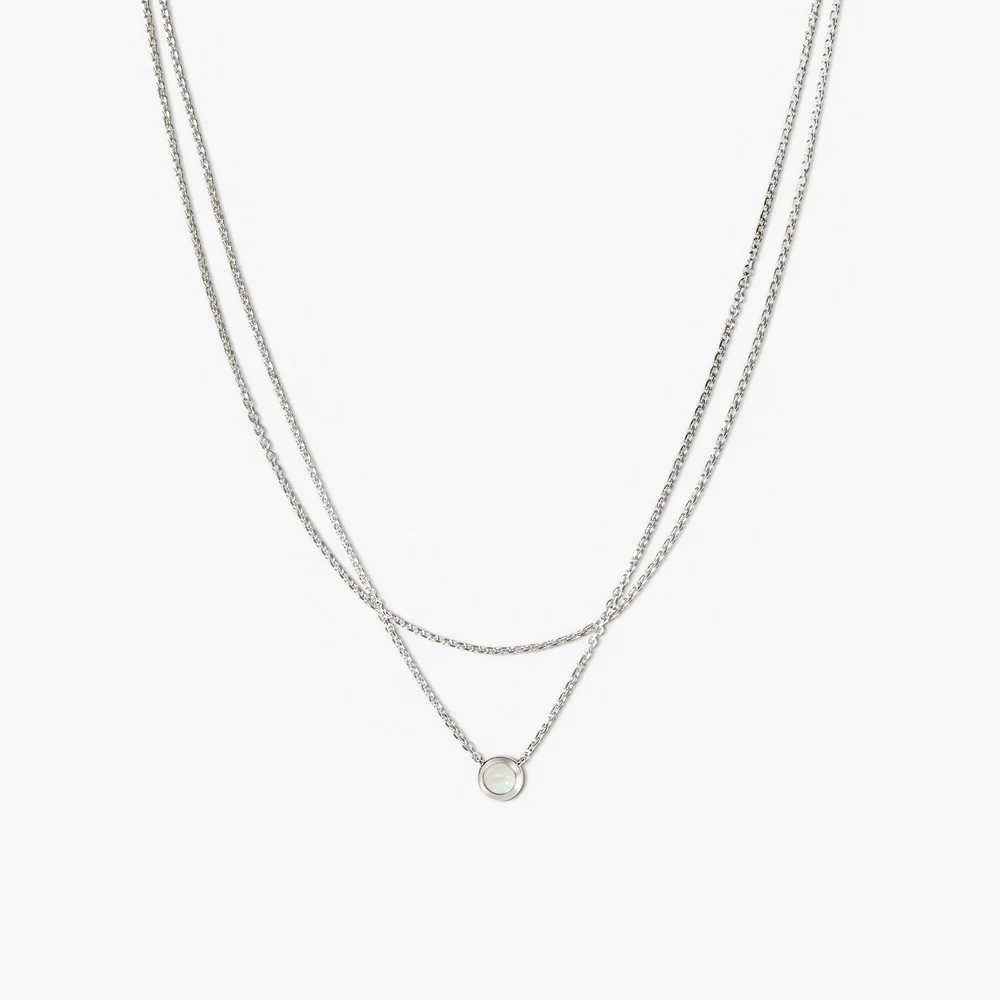 [VC-BAC-OPAL-005] Dây chuyền layer đá opal
