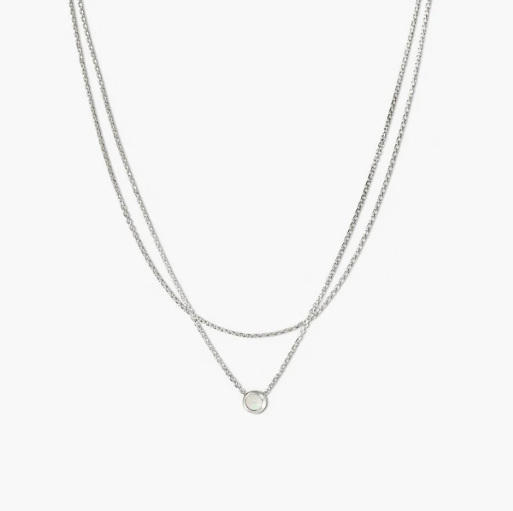 [VC-BAC-OPAL-005] Dây chuyền layer đá opal